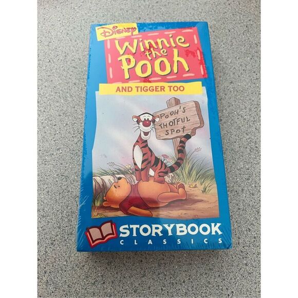 Disney Winnie the Pooh Tigger Too Storybook Classics VHS Tape Sealed watermark - Picture 1 of 4